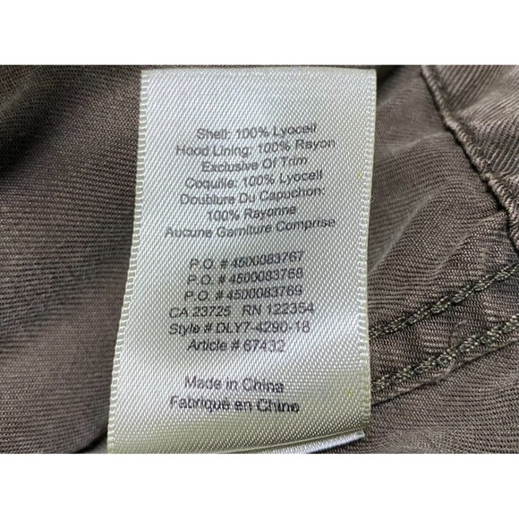 Wilfred‎ Free Jacket Women's Small Brown 100% Lyocell Long Sleeve Pockets Hooded - Picture 8 of 13